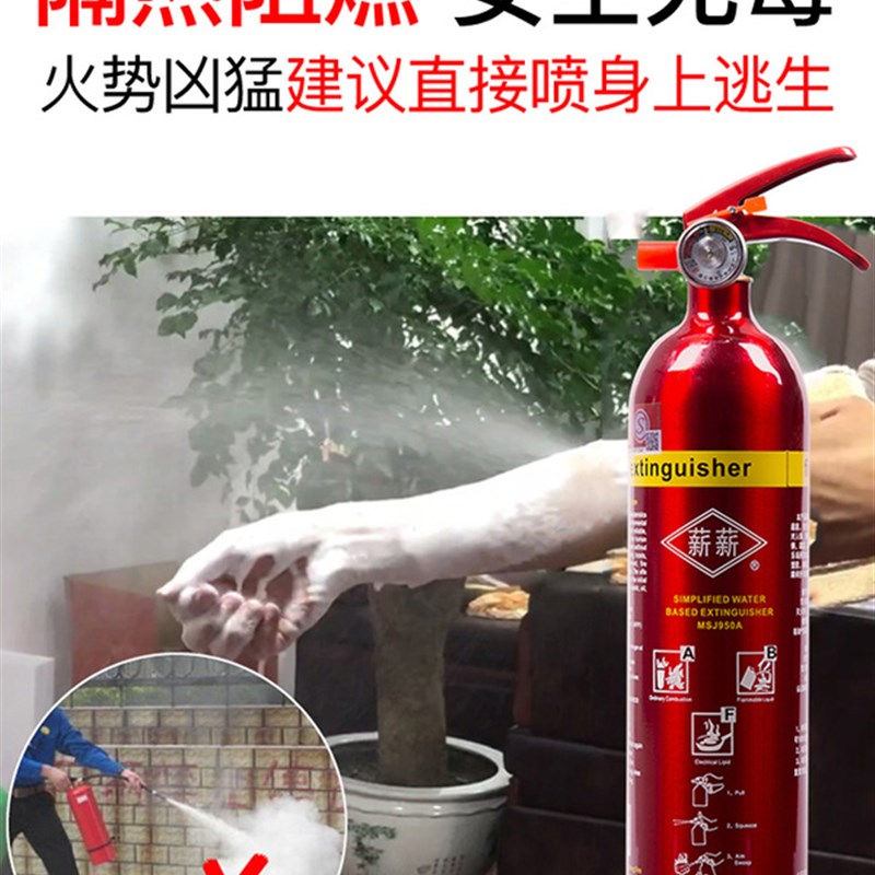 车载车用灭火器家用私家车水基小型便携式家用小轿车正品小车汽车