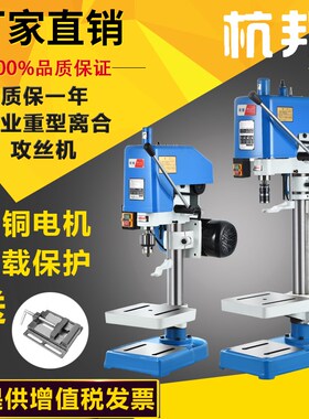 杭邦工业级台式攻丝机小型丝攻机电动离合器攻牙机SWJ-12/16/24