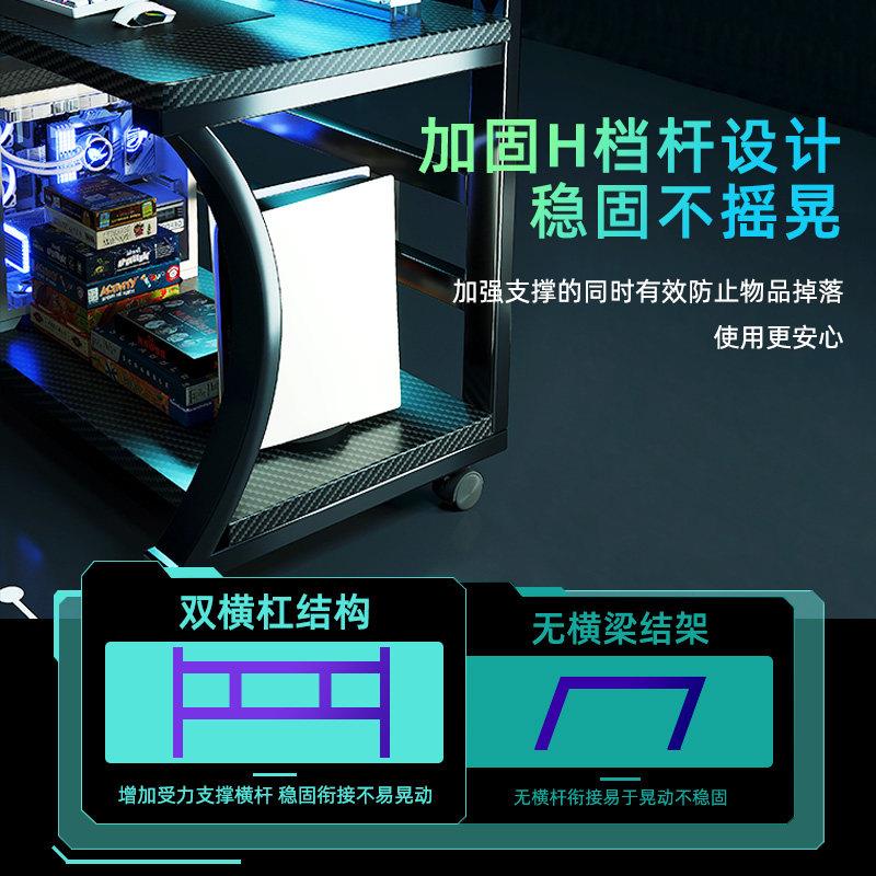 移动电脑桌小户型台式办公桌简易可放主机游戏电竞桌卧室床边桌子