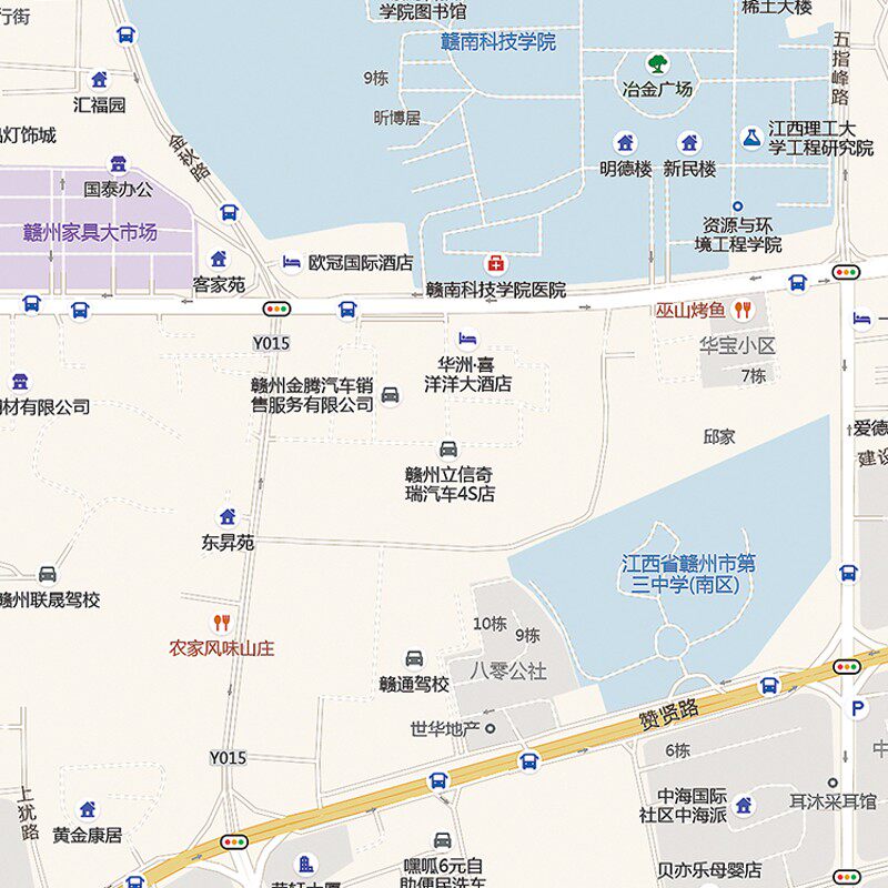 2021新款赣州市区城区地图办公室挂图高清防水墙壁装饰物推荐定制