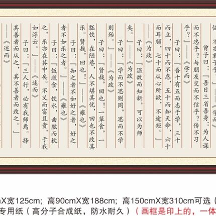 论语十二章孔子学而时习之不亦说乎有朋自远方来不亦乐乎装饰字画