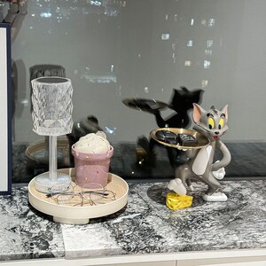 钥匙收纳玄关摆件托盘家居客厅乔迁入户鞋柜装饰品轻奢高级感小众