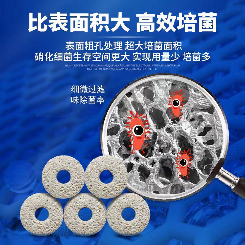 速倍妥马蜂窝滤材大饼干鱼缸过滤桶专用微孔六边形调节PH高效培菌
