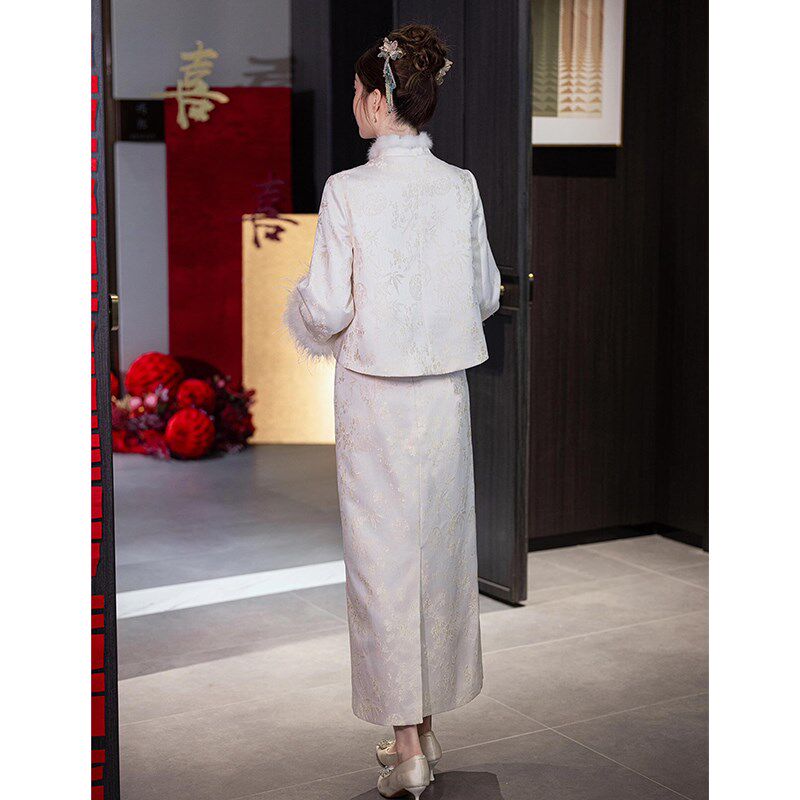 敬酒服新娘2025新款订婚衣服结婚礼服裙新中式套装高级感绝美旗袍