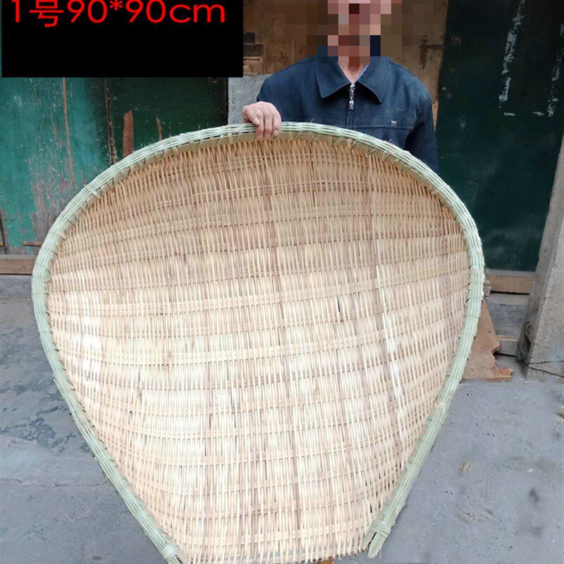 竹筲箕纯手工簸箕竹编篮沥水淘米沥饭漏米竹制品捞箕竹筛滤饭烧箕