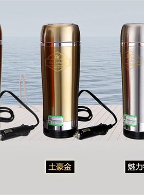 泰澄车载电热杯汽车烧水壶304不锈钢车用热水保温杯12V汽车水杯