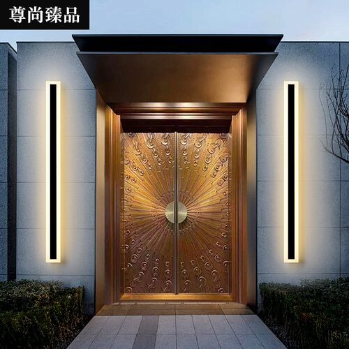 豪华别墅大门双开门农村子母入户进户对开门中式防盗铜门