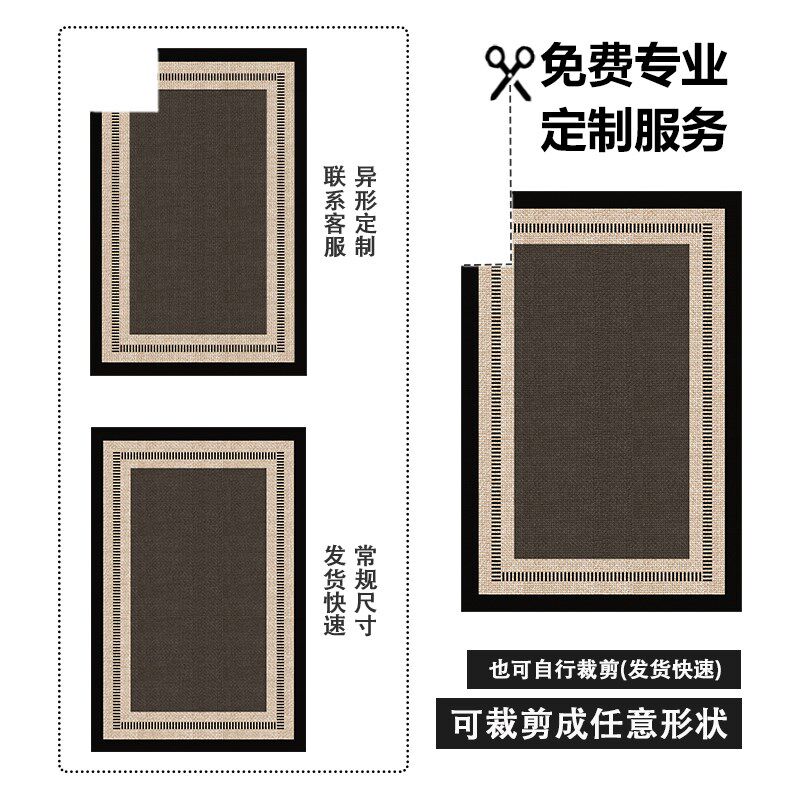 2026新款轻奢简约高级入户门地垫地毯进门垫防滑家用门口定制脚垫