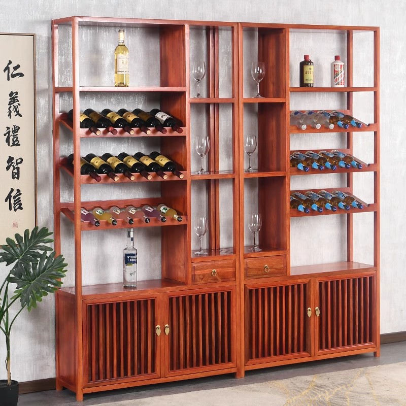 博古架实木中式隔断客厅摆件绿植瓷器装饰多宝阁花瓶架茶室展示柜