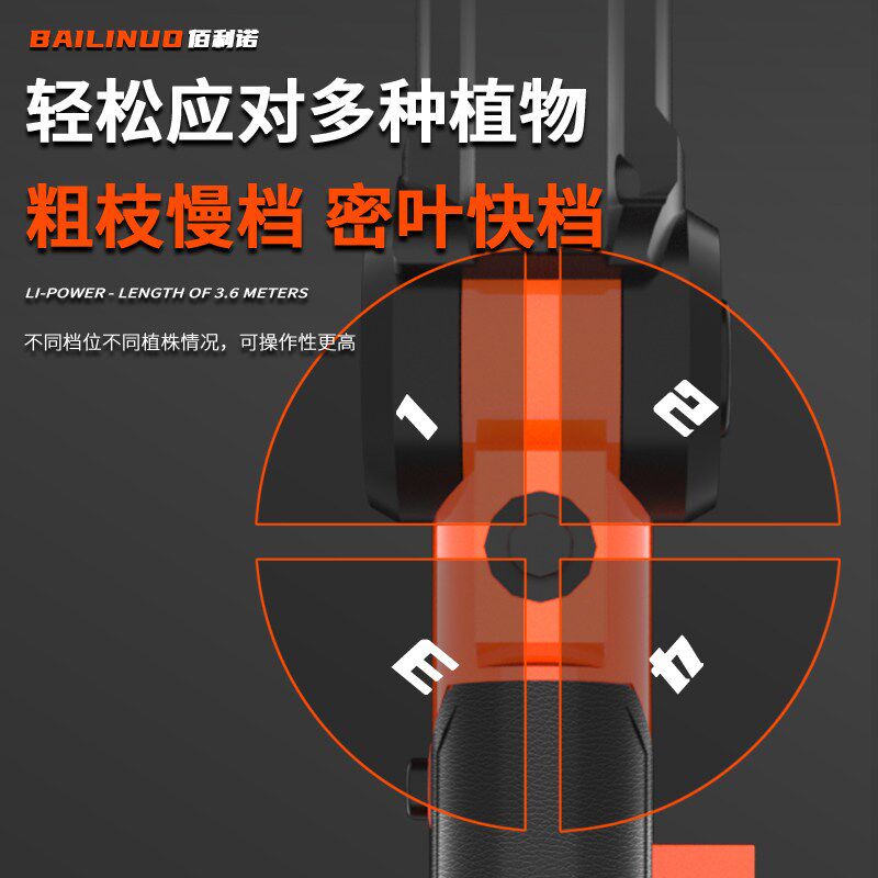 充电式高枝绿篱机电动无刷绿篱修剪机加长球形绿化茶树桂花修枝剪