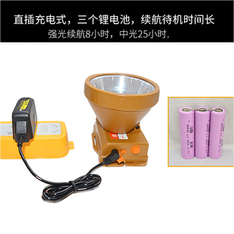 猎牌1018三锂电强光超亮头戴式LED头灯30W大功率户外露营矿灯防水