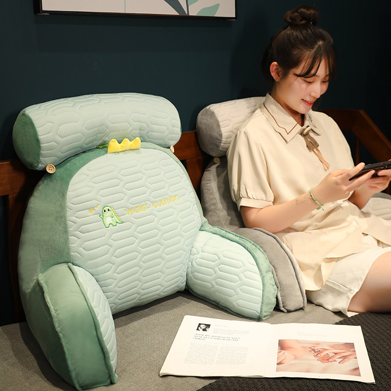 乳胶冰丝床头靠垫软包护腰靠枕大靠背沙发抱枕床靠枕头床上看书夏