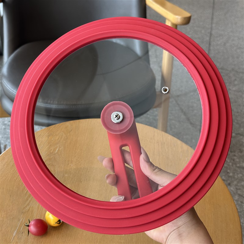 锅盖家用玻璃钢化可立手柄硅胶耐高温32cm30炒锅通用款炒菜锅盖子