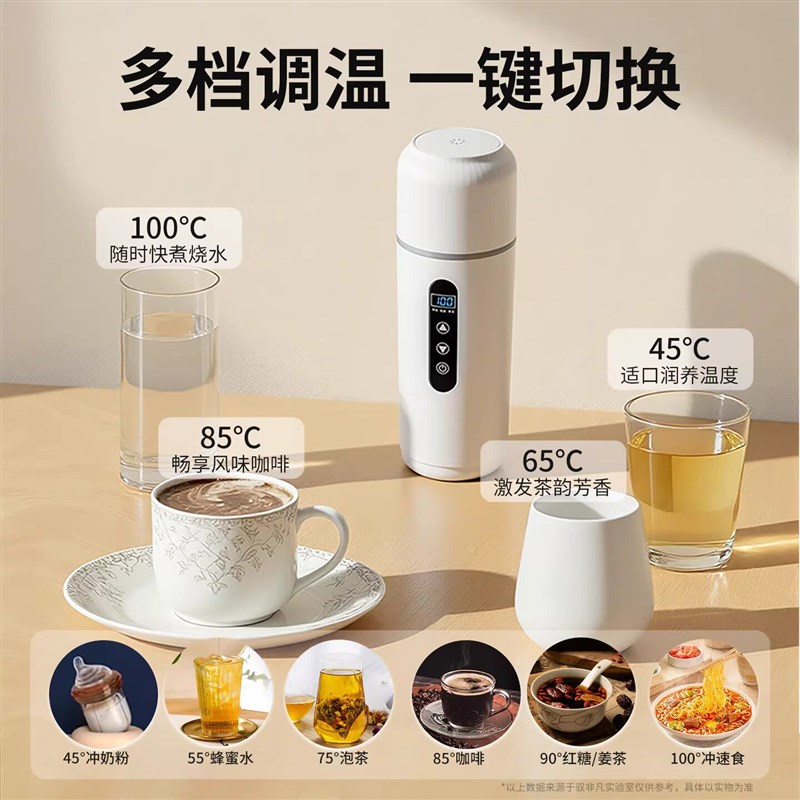 车载烧水杯12v24v通用烧开水2026新款烧水壶车用加热车内车家两用