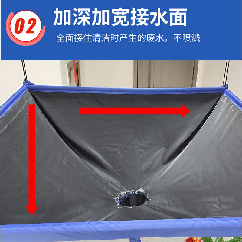 天花机清洗罩接水罩中央空调吸顶机天井机3至5匹排水通用款防水罩