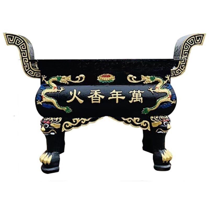 长方形烧香炉铜寺庙道观烧纸炉铸铁祠堂香炉鼎景区陵园生铁香炉鼎