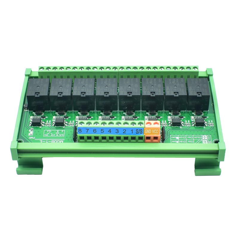 继电器模组光耦隔离模块中间3.3v/5v/12v/24v单片机plc输出放大板