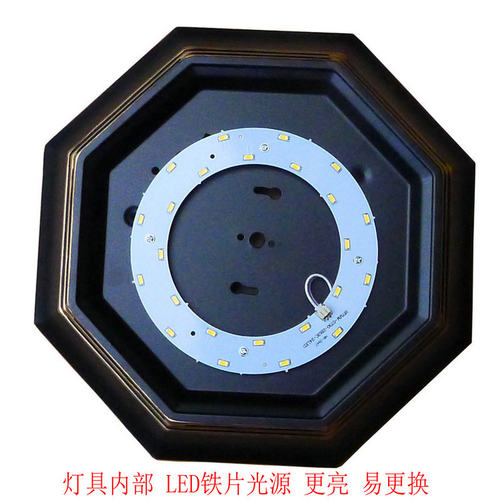 美式吸顶灯卧室书房阳台过道玄关走廊灯欧式田园铁艺LED吸顶灯具