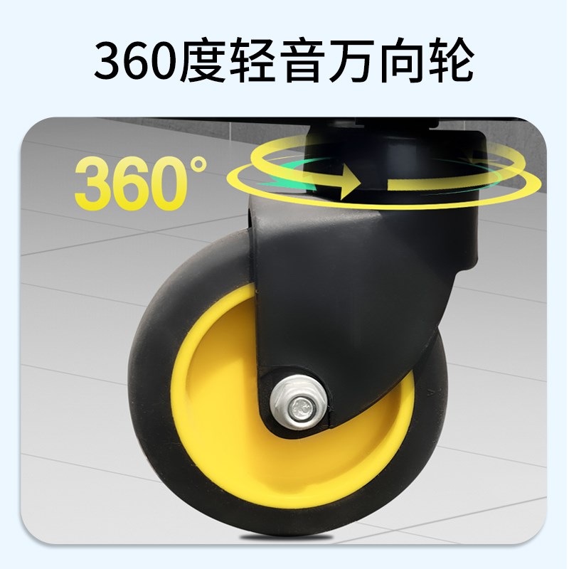 白云清洁超宝B-46榨水车拖把桶酒店商用35L挤水双桶地拖桶墩布桶