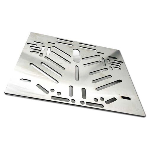 快拆钢板大号底板电动车尾箱转接盘摩托车铝合金箱后备箱加固板