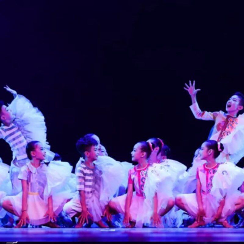 第十届小荷风采还能孩子多久演出服舞蹈表演服六一元旦男女童舞蹈