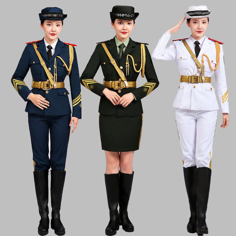 初高中学校仪仗队套装升旗手服装乐队制服合唱舞台装护旗手礼服套