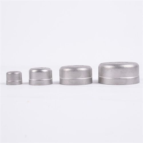 304不锈钢管帽闷盖316L内丝口管堵头闷头内螺纹塞头4分/6分1寸2寸