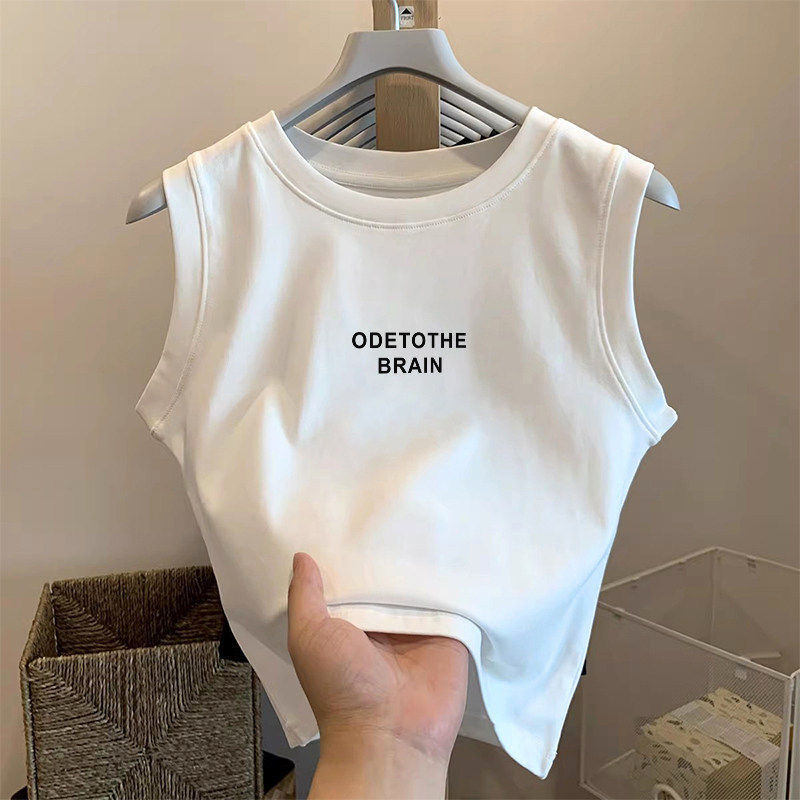 白色纯棉吊带小背心女士内搭2026春夏新款设计感打底外穿无袖上衣