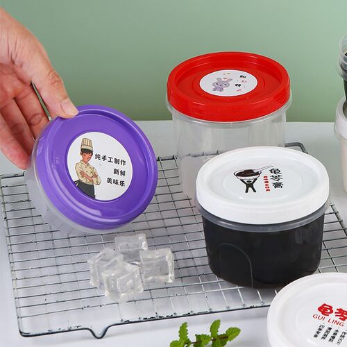 龟苓膏碗一次性糖水打包盒甜品盒子双皮奶布丁打包碗耐高温包装盒