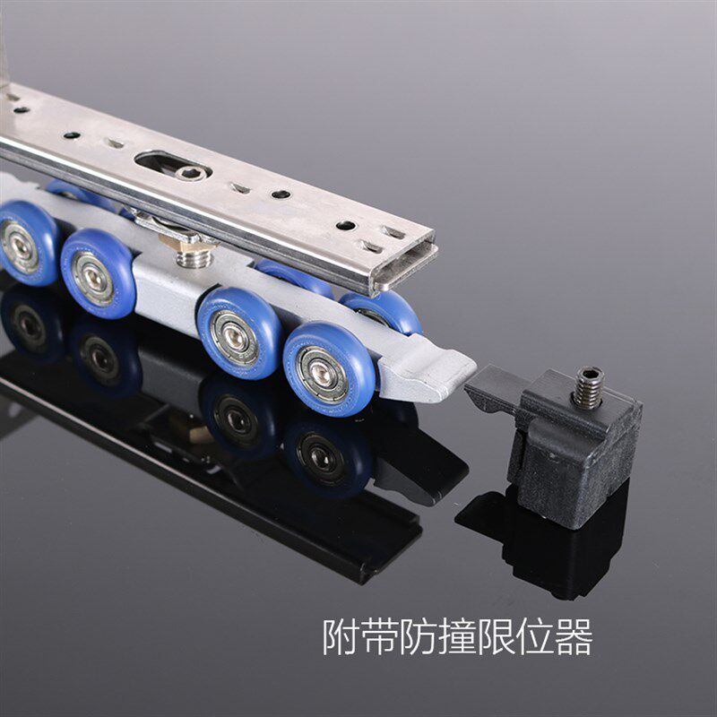 推拉门移门滑轮单向缓冲轨道吊轮卫生间厨房门静音阻尼缓冲器吊滑