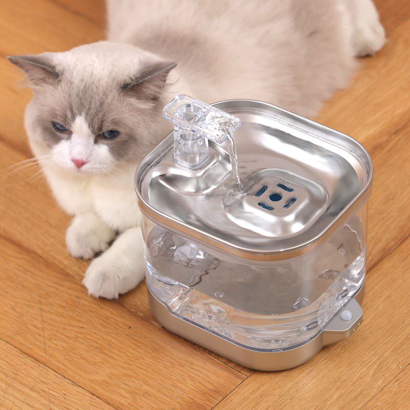 宠物猫咪智能饮水机活水过滤喷泉恒温饮水器不插电自动循环喝水器
