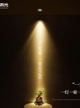 一束光聚光迷你小射灯嵌入式吊顶天花客厅酒柜电视墙珠宝店展柜灯