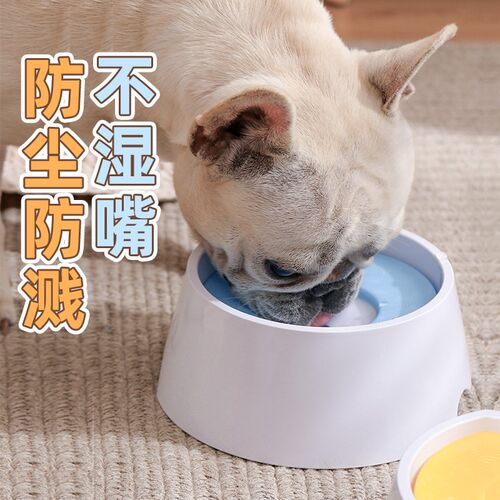 路合迪宠物饮水器 悬浮式狗喝水盆 中小型犬用不湿嘴水碗