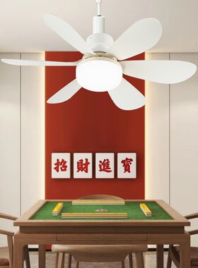 E27螺口升降风扇灯新款卧室厨房led节能家用吸顶吊灯遥控一体吊扇