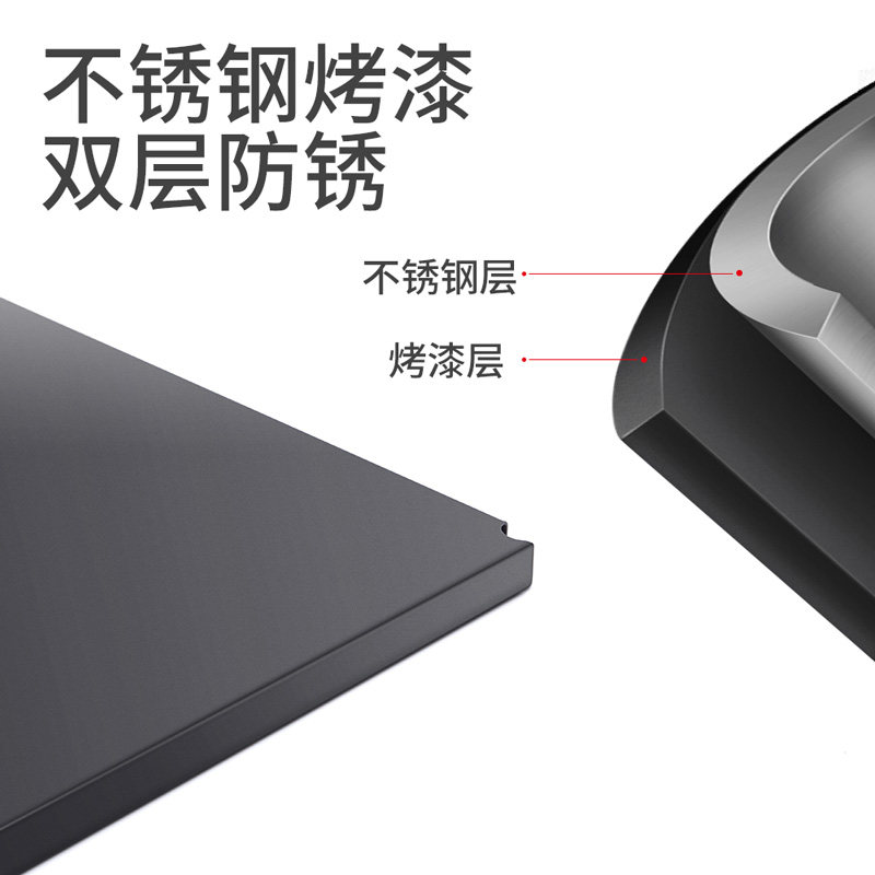 不锈钢厨房置物架微波炉架落地多层多功能锅架储物收纳放烤箱架子