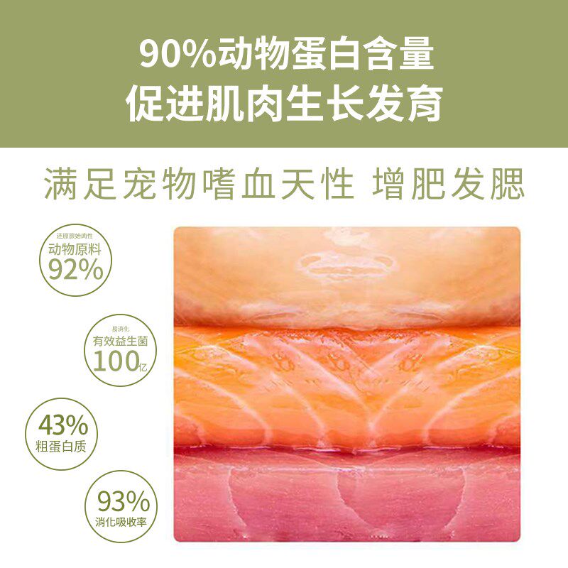 ppwo皮皮喔猫粮冻干增肥发腮肉粮无谷成猫幼猫营养高蛋白全阶段