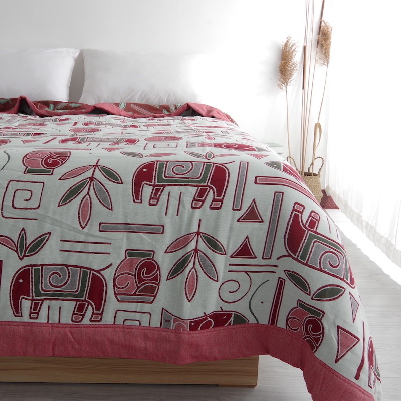 纯棉毛巾被全棉纱布床盖毯欧式双人床单加大铺盖毯子沙发巾空调毯