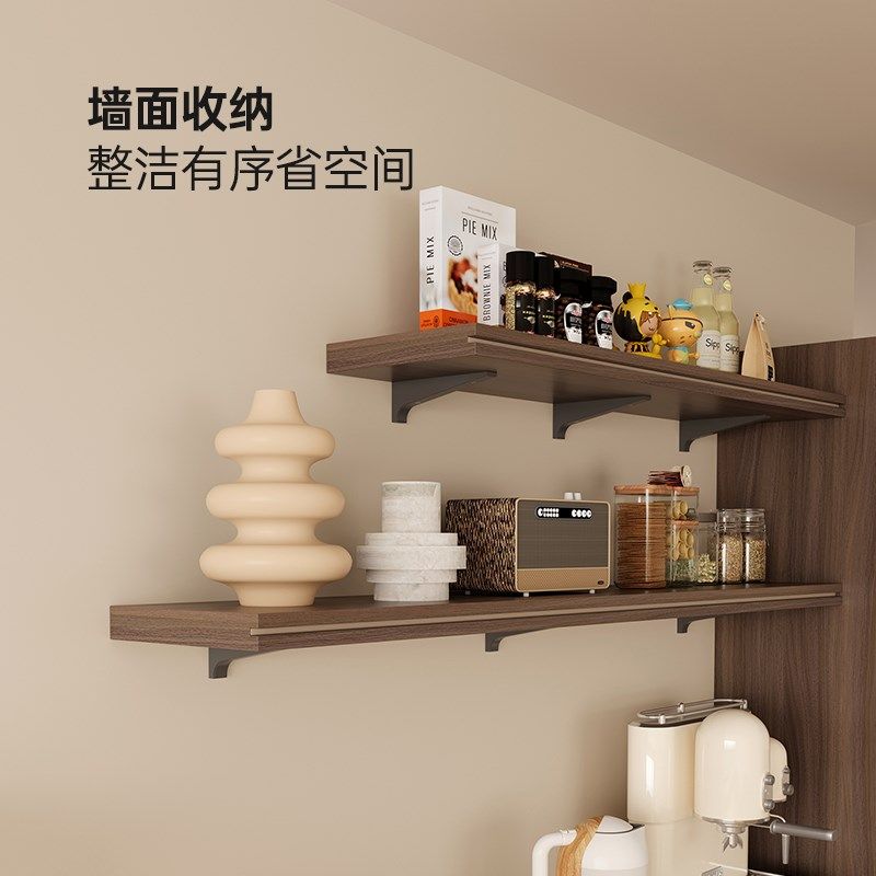法式中古风嵌入式冰箱柜靠墙一体餐边柜客厅置物架茶水柜边柜定制