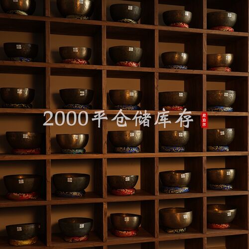 手持唤醒钵碰钟冥想铜罄音疗尼泊尔手工摆件引磬颂钵唤醒乐器套餐