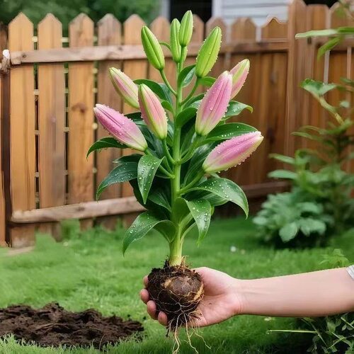 进口香水百合种球带芽大重