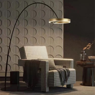 意大利设计师高端C型钓鱼落地灯轻奢意式客厅沙发书房卧室氛围灯