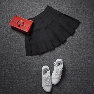 小个短裙夏季xs矮个子裙子娇小145百褶裙西装料带安全裤显瘦清新