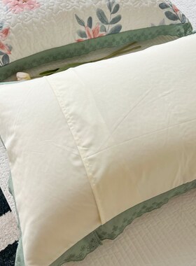 新款全棉花边纯棉枕套一只装枕头套宿舍家用加大单人40X60cm50X80