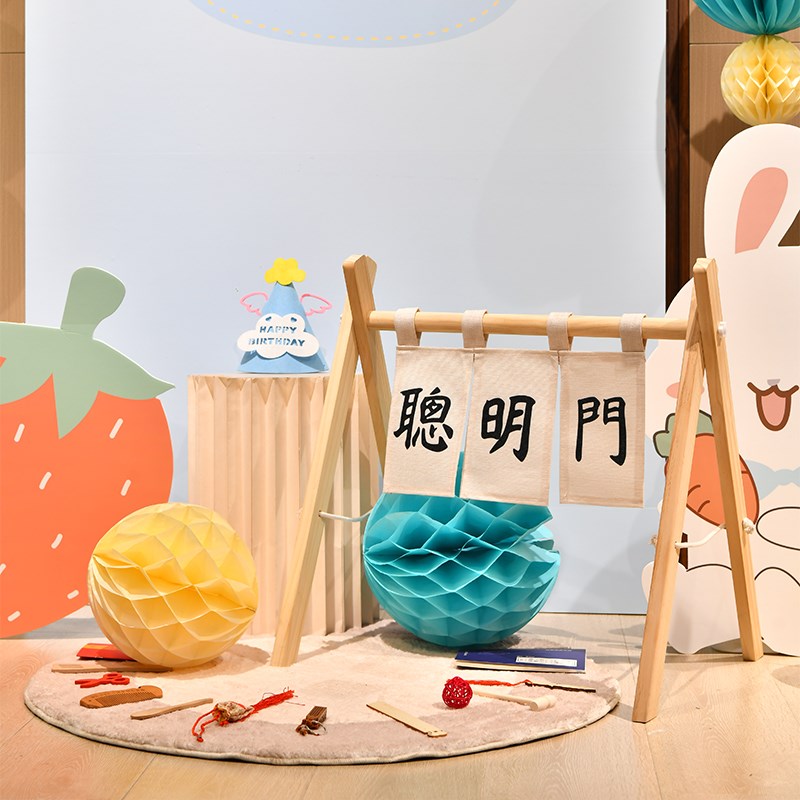 兔宝宝1周岁百日宴布置气球背景墙百天百岁100天场景装饰kt板定制