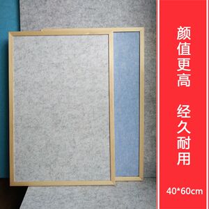 带木框毛毡展示板优于软木照片墙留言板记事板广告板背景墙公告栏