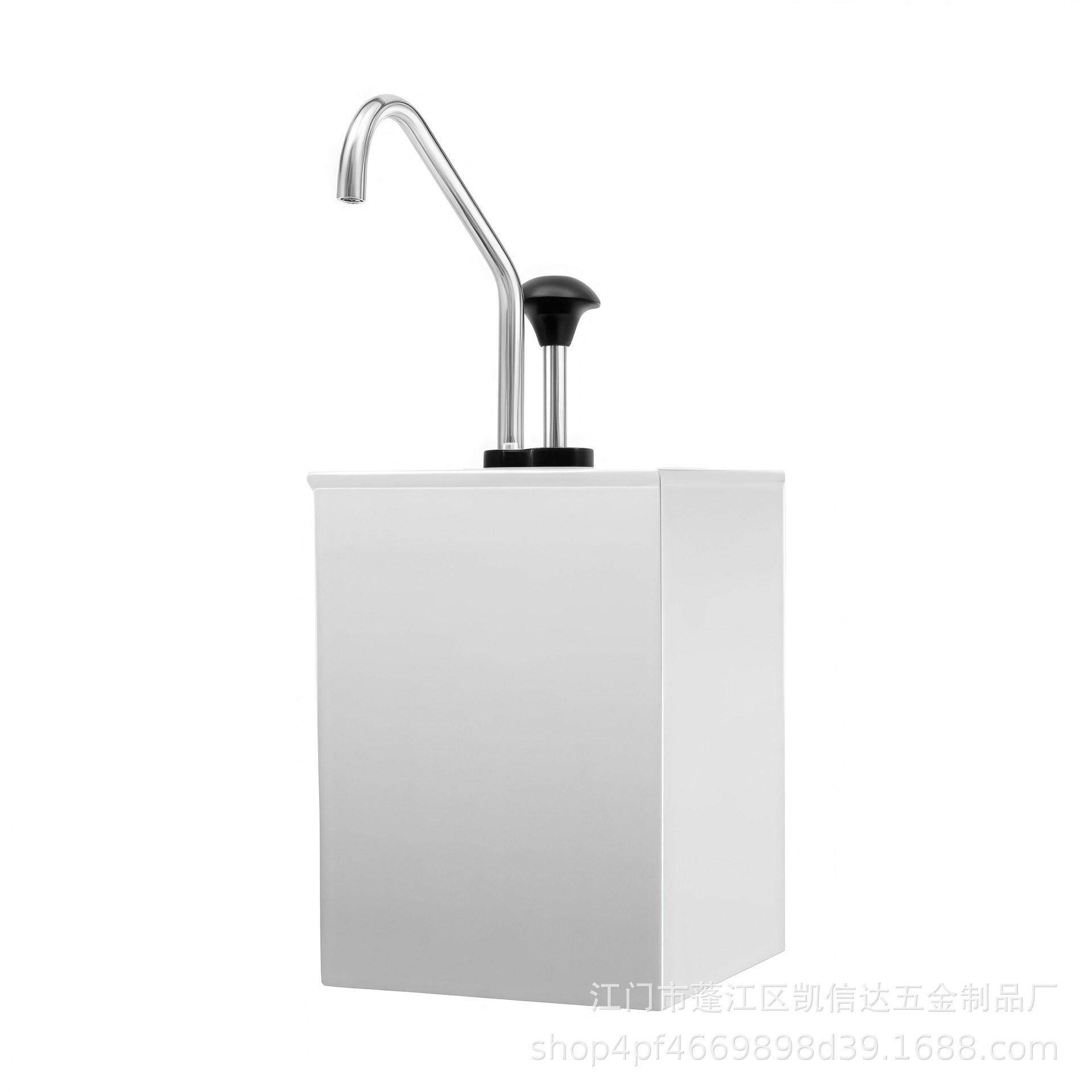 不锈钢三头酱汁泵头双头泵酱挤压调料挤汁器酱料泵食品级不锈钢