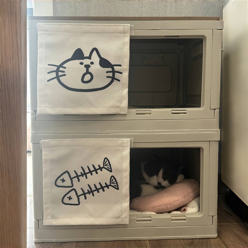 折叠猫窝家用室内大号保暖防寒露营箱猫屋四季通用自制猫舍宠物窝