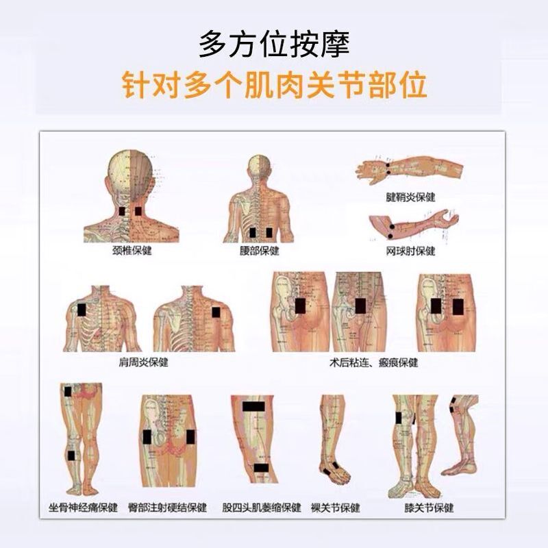 可携式针灸按摩器中频脉冲理疗器大力度电疗仪家用小型经络理疗颈