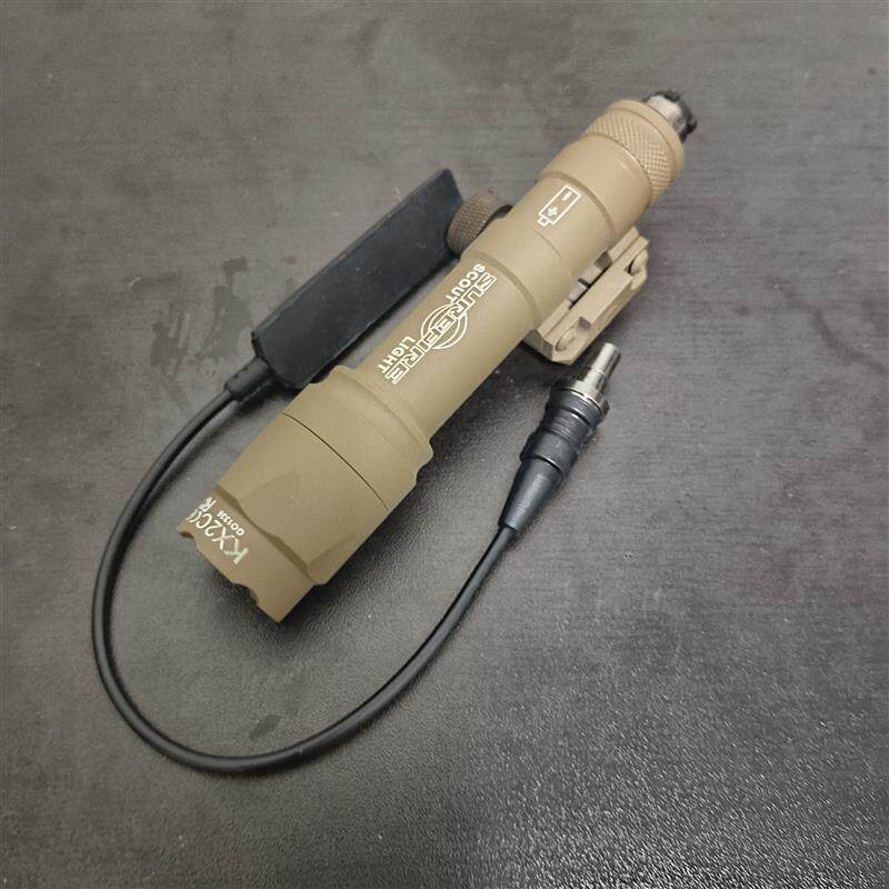 陶瓷涂层定制M600C战术强光手电筒户外照明LED灯高流明带鼠尾手电