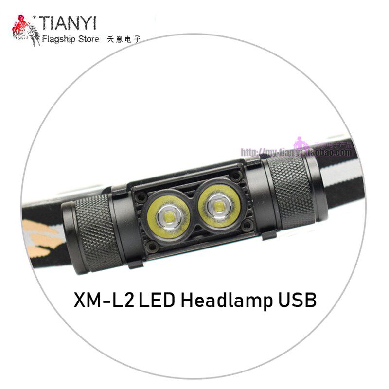 18650可充电防水耐摔便携快拆USB直充超亮强光户外头戴led头灯